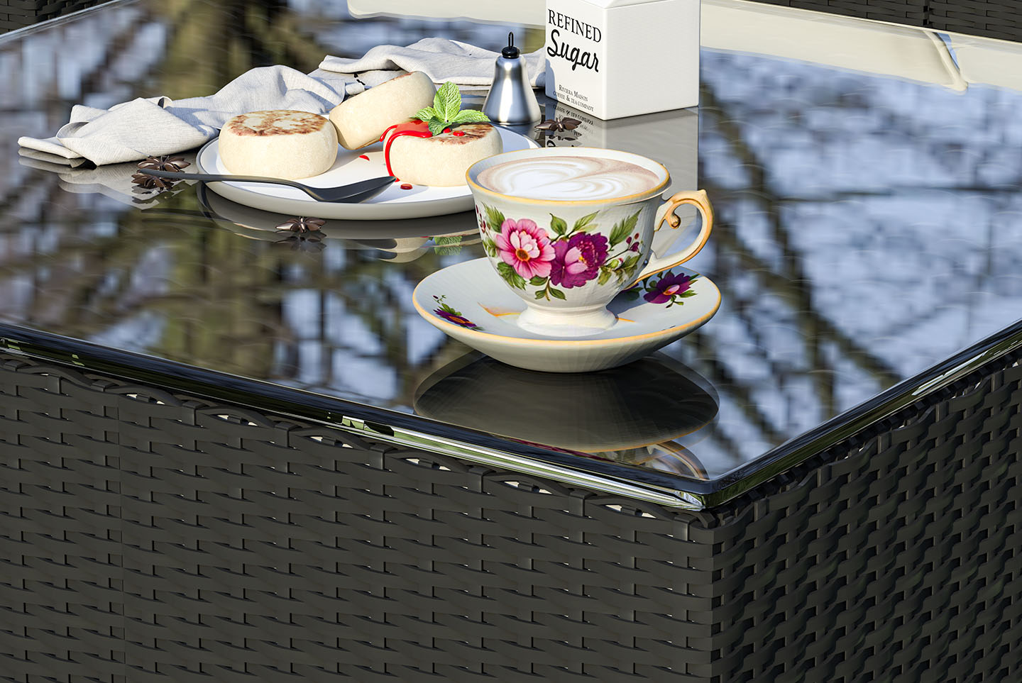 Garden Furniture Rattan Modular Corner Sofa Set 5 Seats  (2025 New Version)