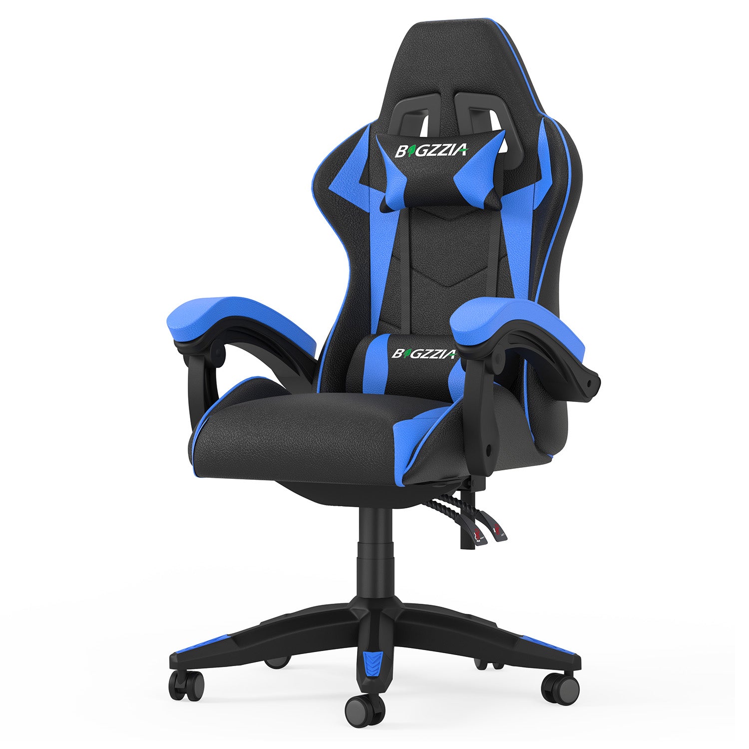 Gaming Chair Ergonomic Design with Headrest and Lumbar Pillow Rotatable Home PU Leather Office Chair