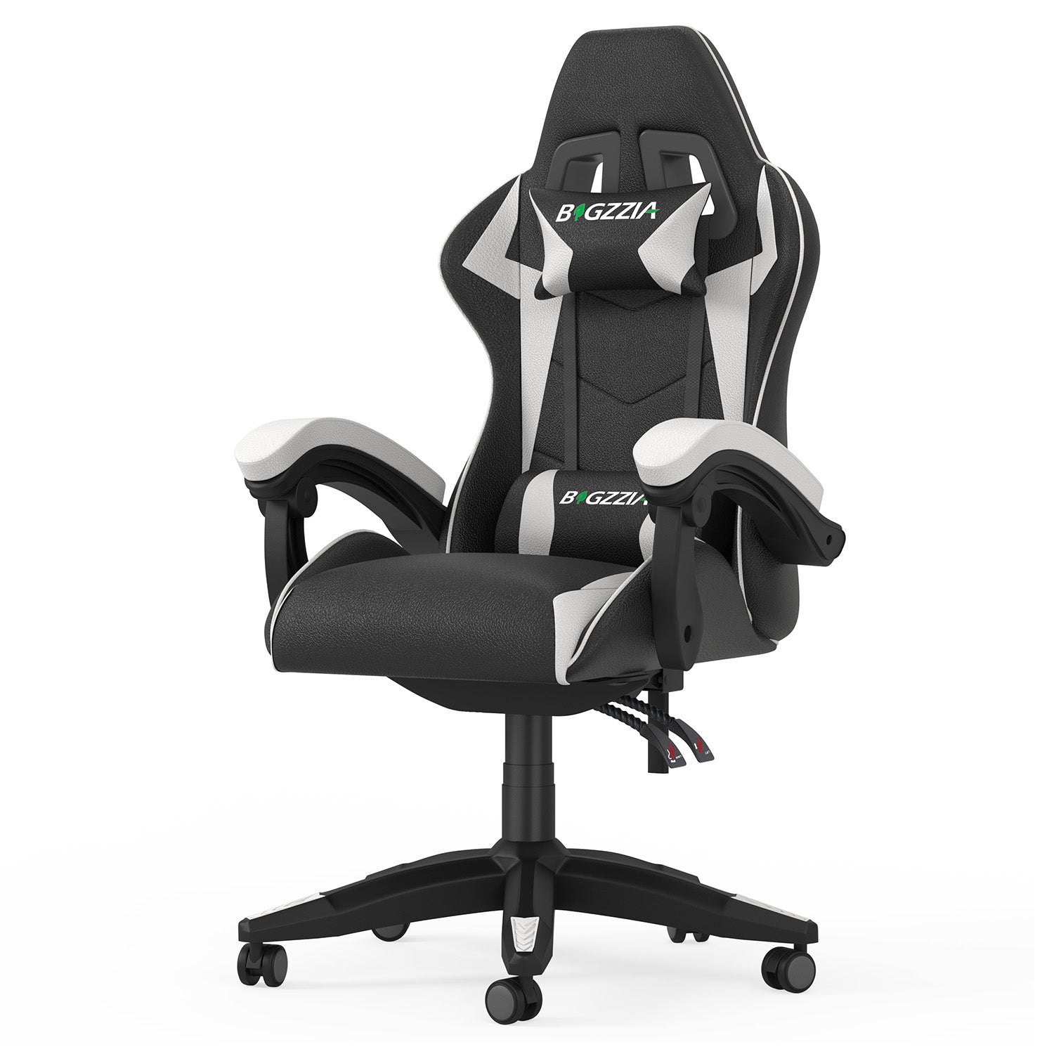 Gaming Chair Ergonomic Design with Headrest and Lumbar Pillow Rotatable Home PU Leather Office Chair