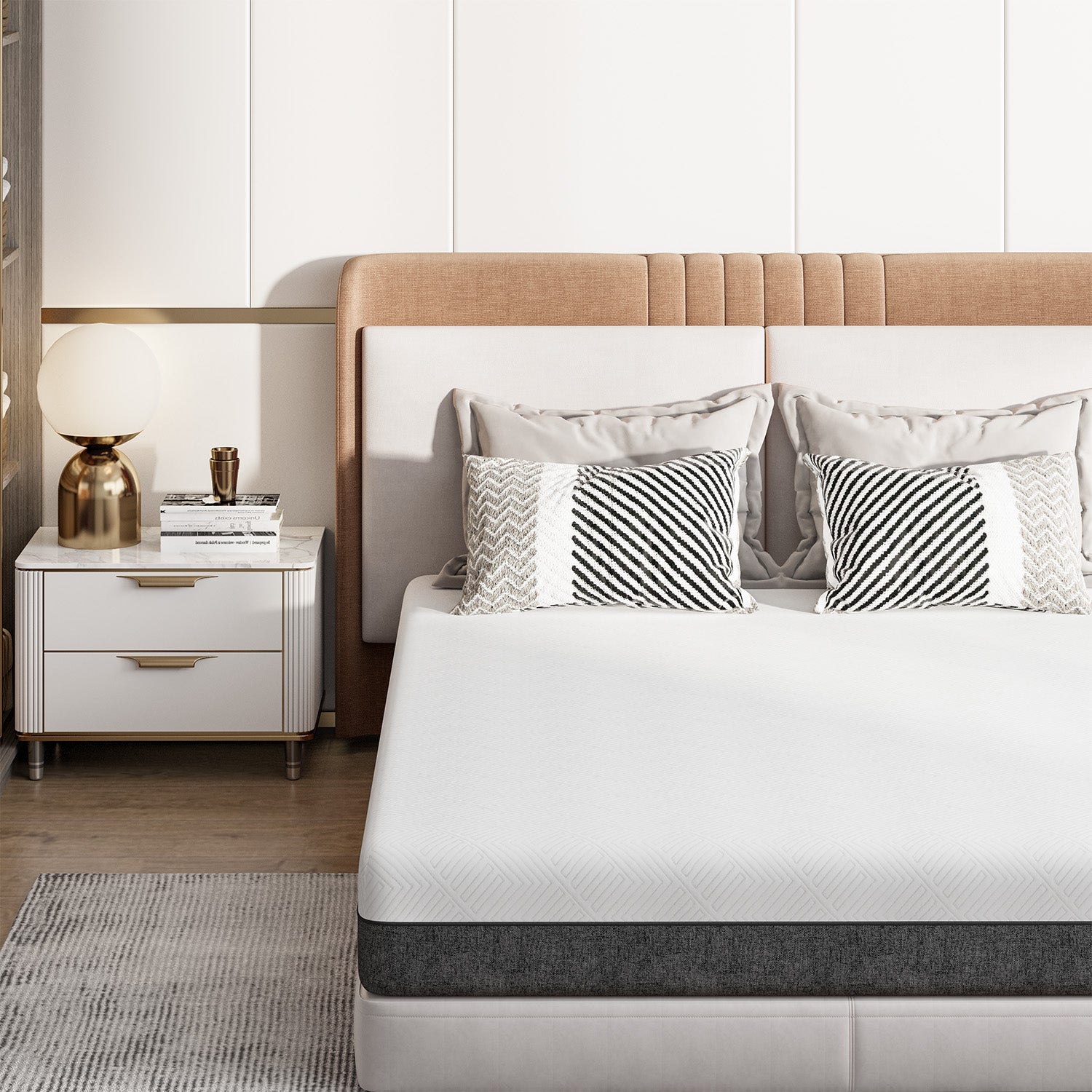 Memory Foam Mattress, Soft Fabric, Skin-friendly Mattress, Breathable Cover, 2 Layer for More Supportive