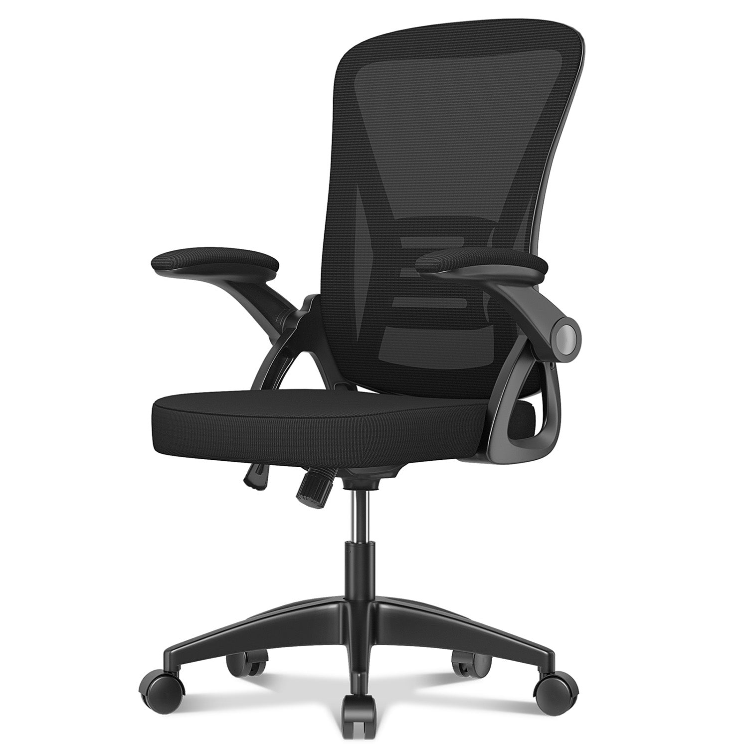 Office Chair Ergonomic Desk Chair with 90° Flip-up Armrest, Height Adjustable Office Desk Chair