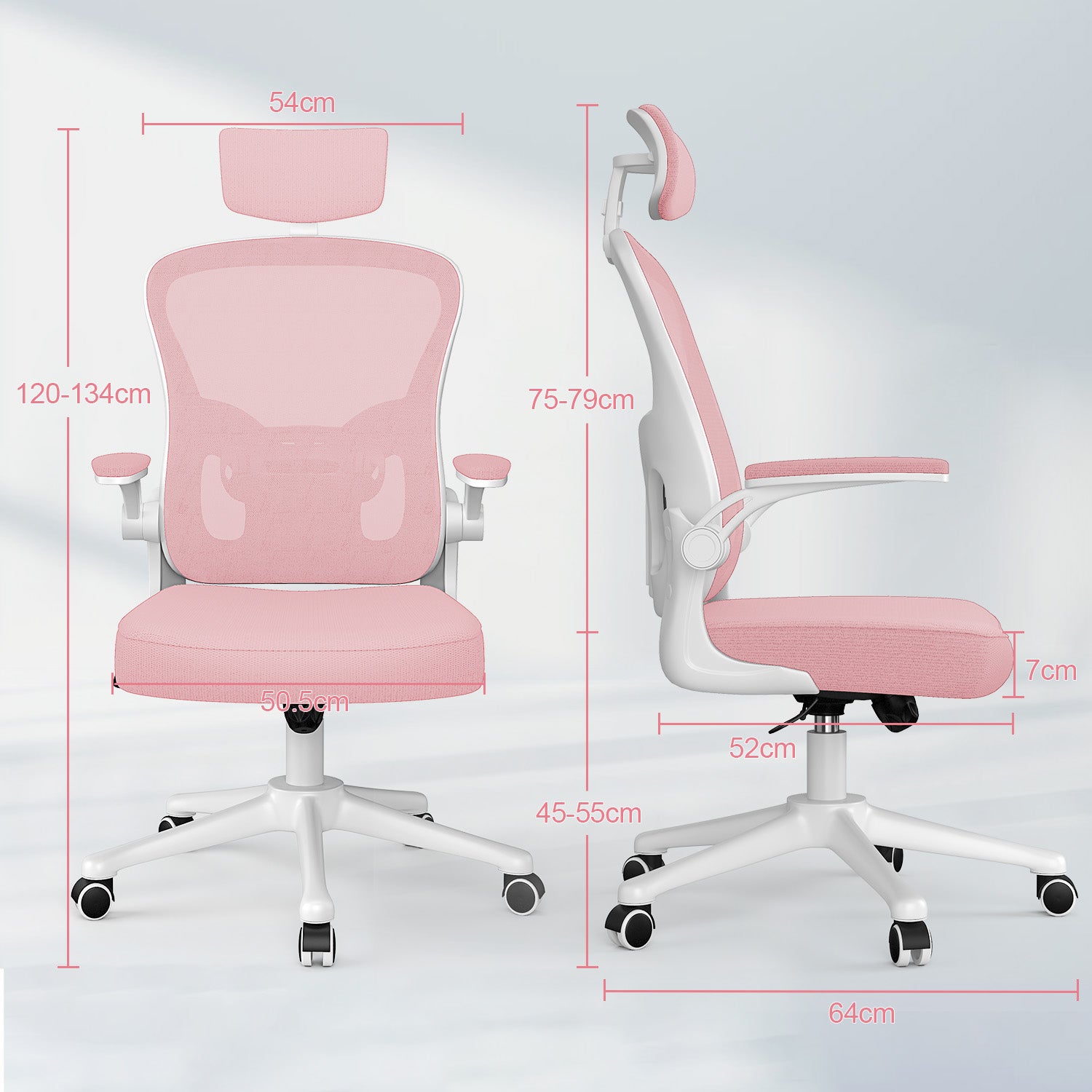 Office Chair Ergonomic Desk Chair, Executive Swivel Computer Chair with Padded Seat Cushion for Home/Office, Max Load 150kg