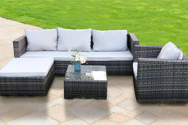 Rattan Modular Corner Sofa Set