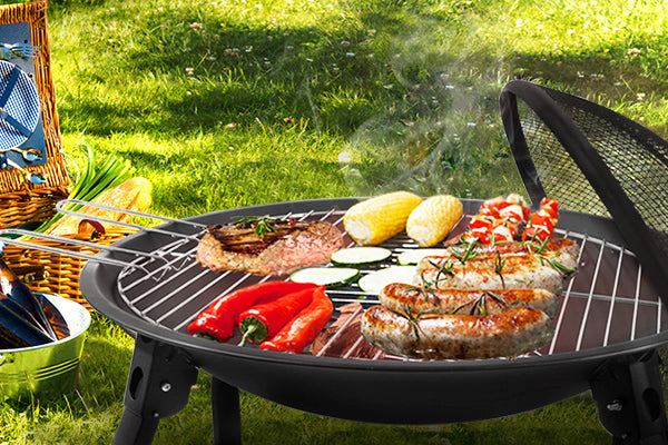 a Portable Fire Pit for Simple and Delicious Food Preparation