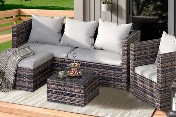 Create a Romantic Outdoor Arrangement with Rattan Furniture