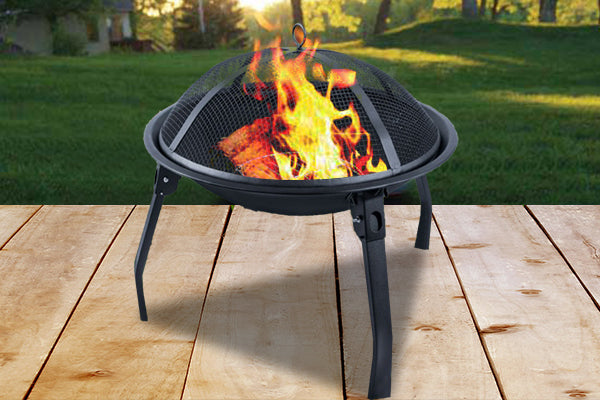 Folding Fire Pit with a Variety of Uses