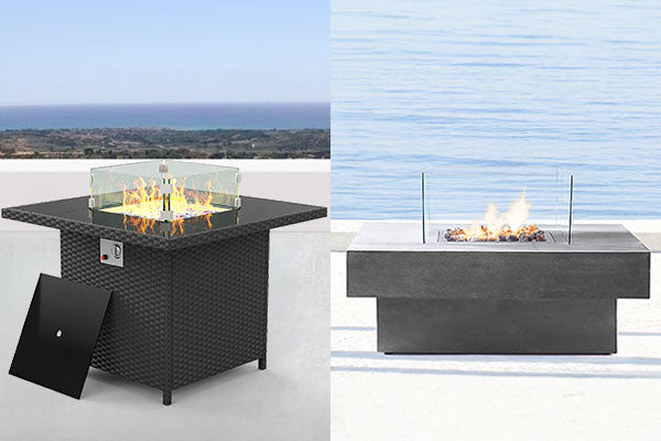 Propane VS Natural Gas Rattan Fire Pit Table