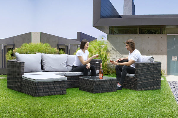 Does a Rattan Corner Sofa Take up a Lot of Outdoor Space?