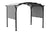 10' x 8' Metal Pergola Retractable Patio Gazebo Canopy Waterproof Sunshade for Outdoor BBQ