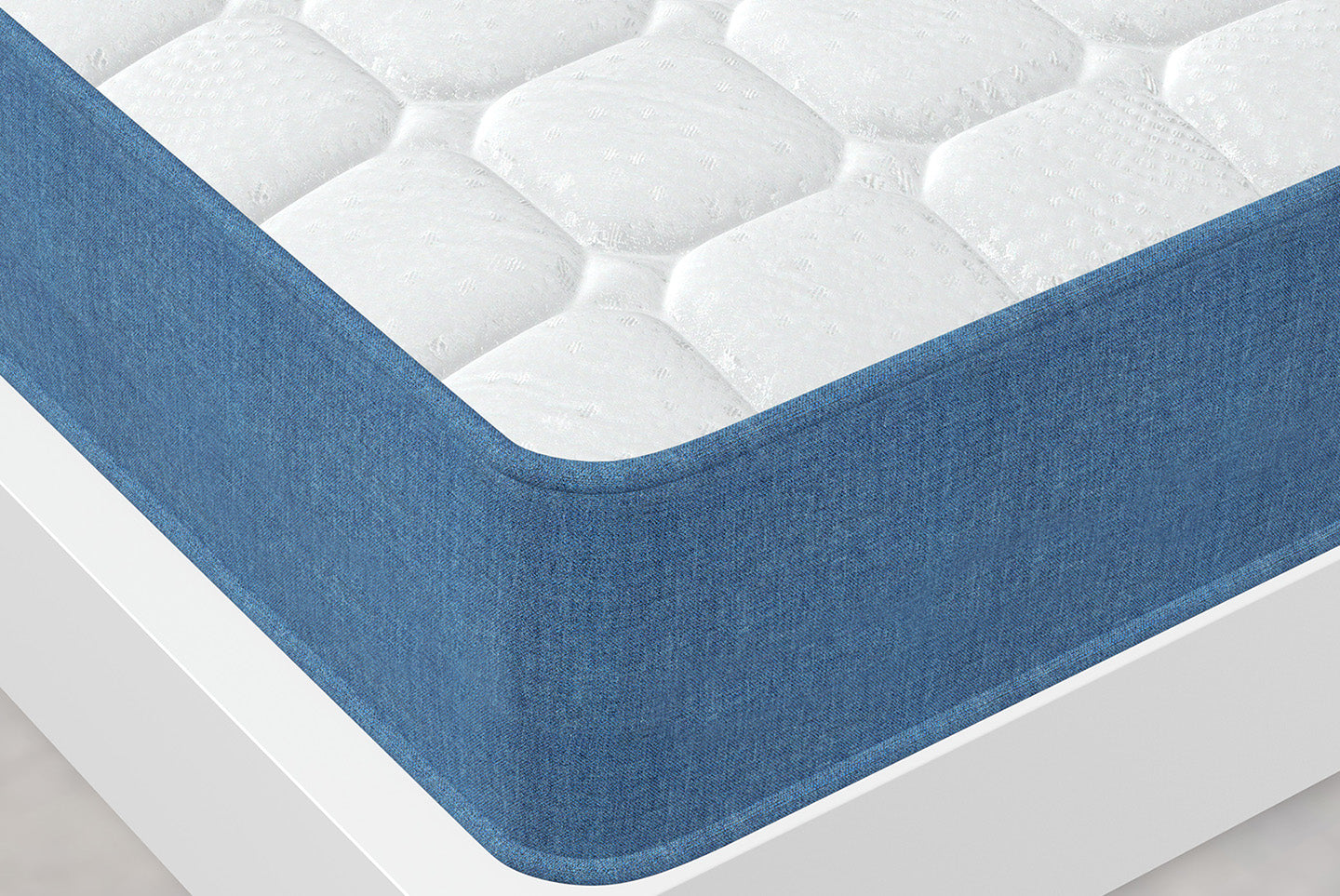 Cooling Gel Memory Foam Mattress 20CM Double-Layer Medium Firm Mattress Pressure Relief with Breathable Fabric