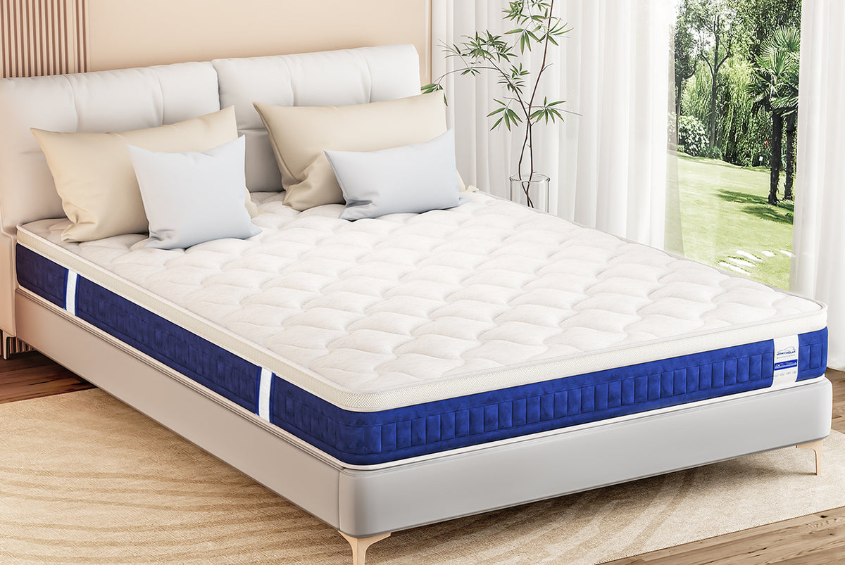 Gel Memory Foam Mattress 25CM Pocket Sprung Hybrid Mattress with Breat RattanTree UK