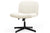 Ergonomic Cross Legged Office Chair Armless Wide Desk Chair with Mid Back Support for Home Office Bedroom