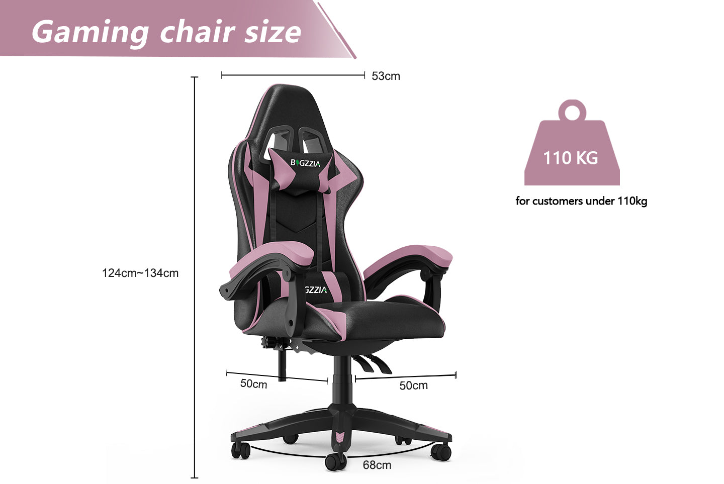 Gaming Chair Ergonomic Design with Headrest and Lumbar Pillow Rotatable Home PU Leather Office Chair