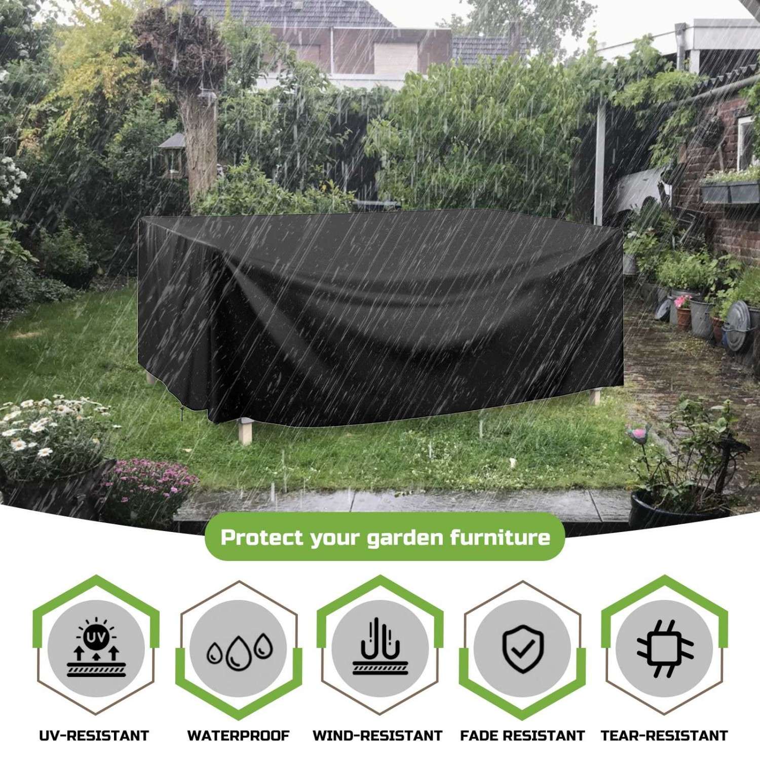 tarp for patio furniture Patio Furniture Cover, Waterproof Outdoor Furniture Cover for Patio Ta – RattanTree