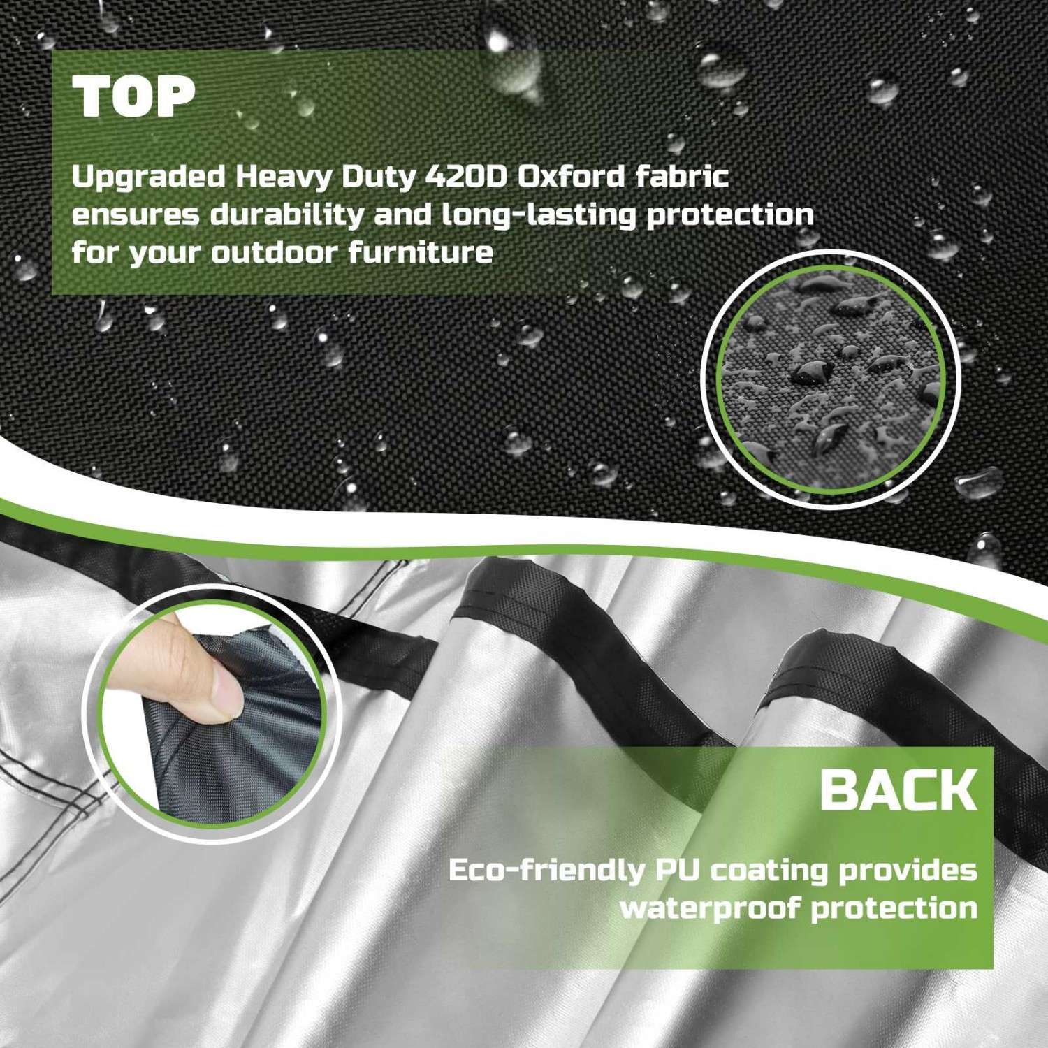 Patio Furniture Cover, Waterproof Outdoor Furniture Cover for Patio Table and Chair