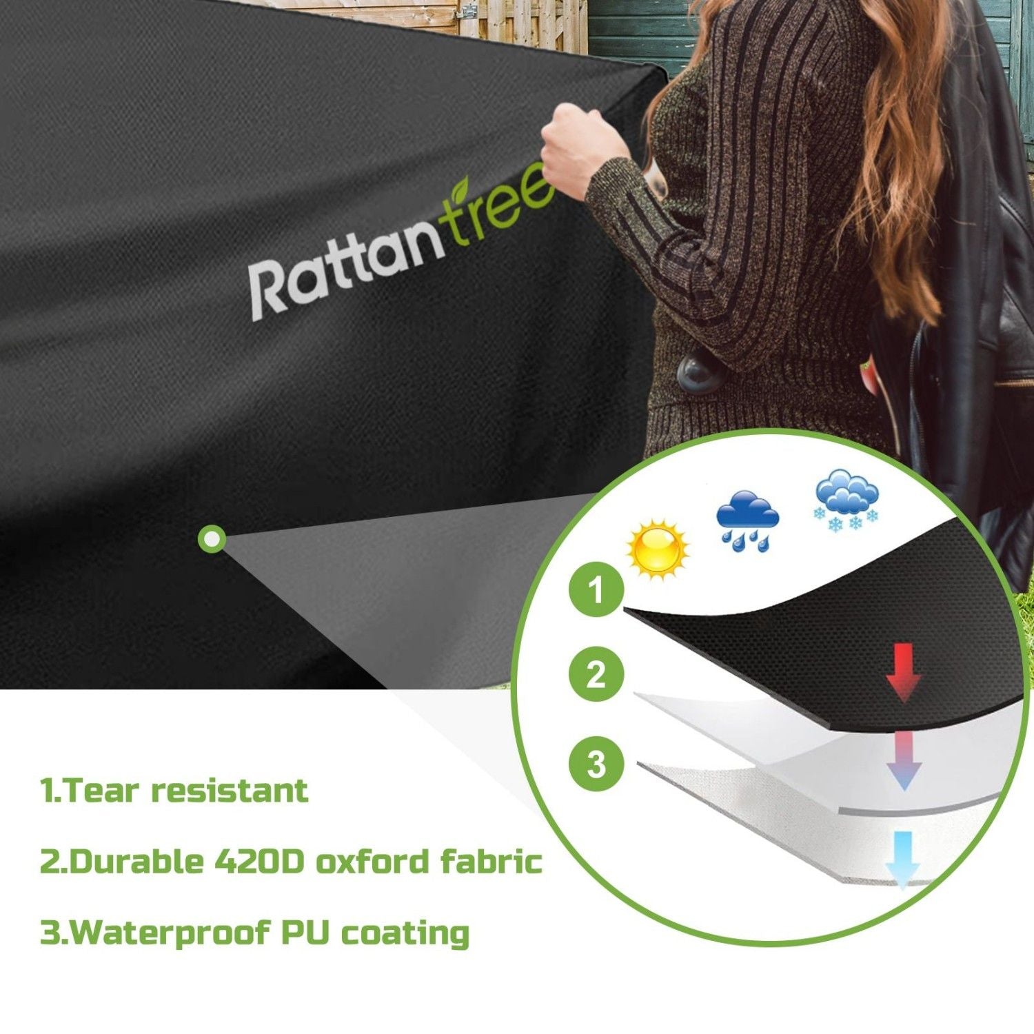 Patio Furniture Cover, Waterproof Outdoor Furniture Cover for Patio Table and Chair