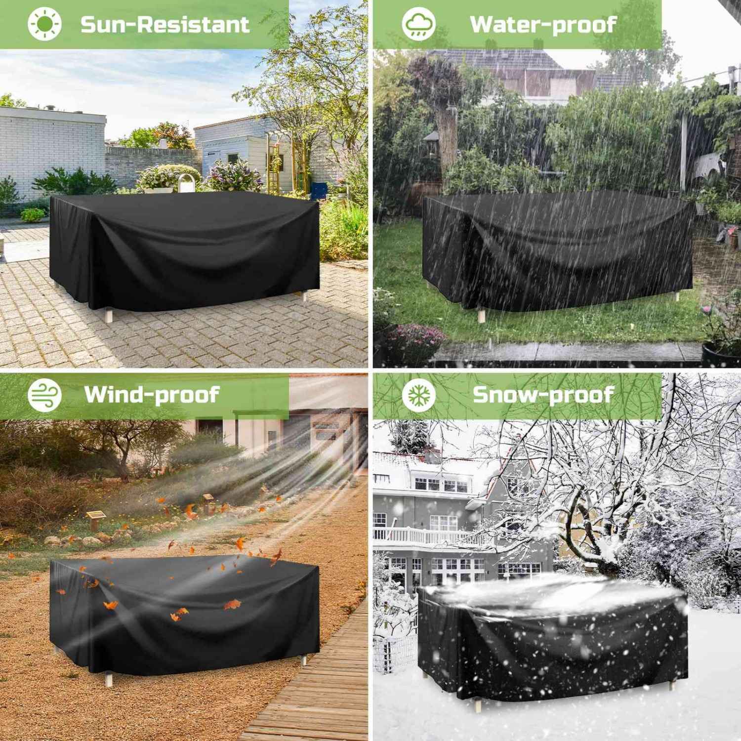 Patio Furniture Cover, Waterproof Outdoor Furniture Cover for Patio Table and Chair