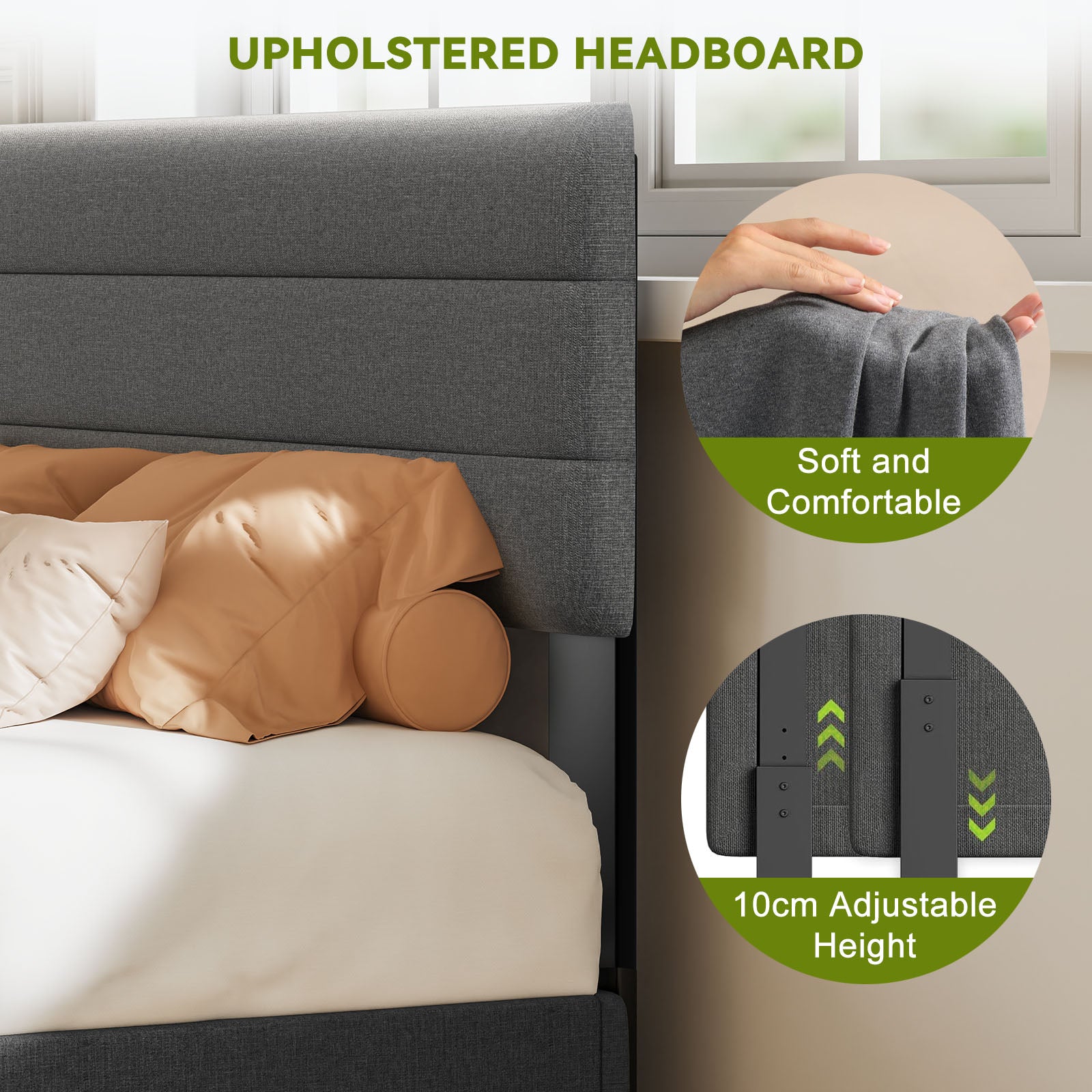 Divan Base Bed Frame With Headboard - No Mattress, No Storage