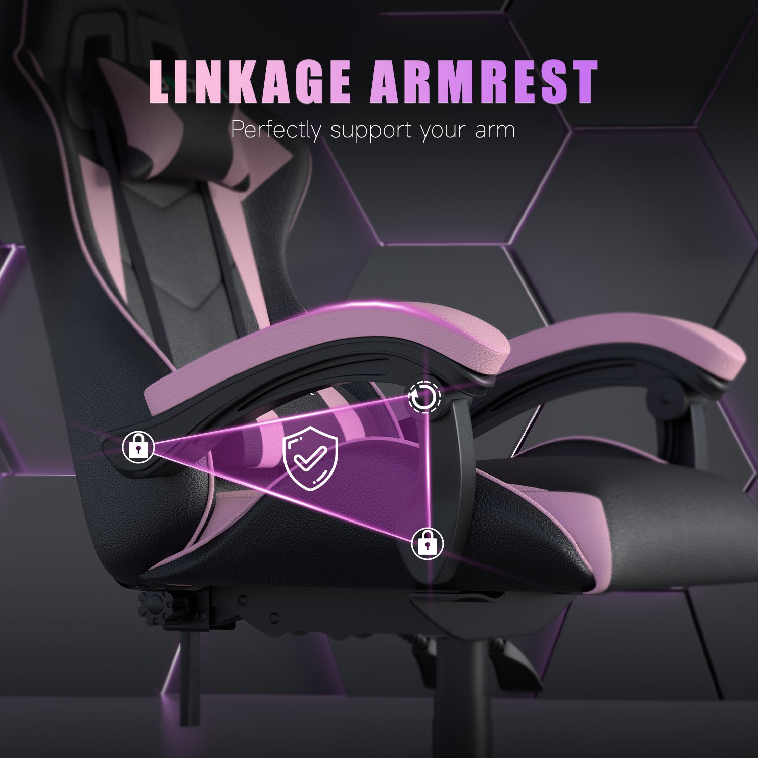 Gaming Chair Ergonomic Design with Headrest and Lumbar Pillow Rotatable Home PU Leather Office Chair