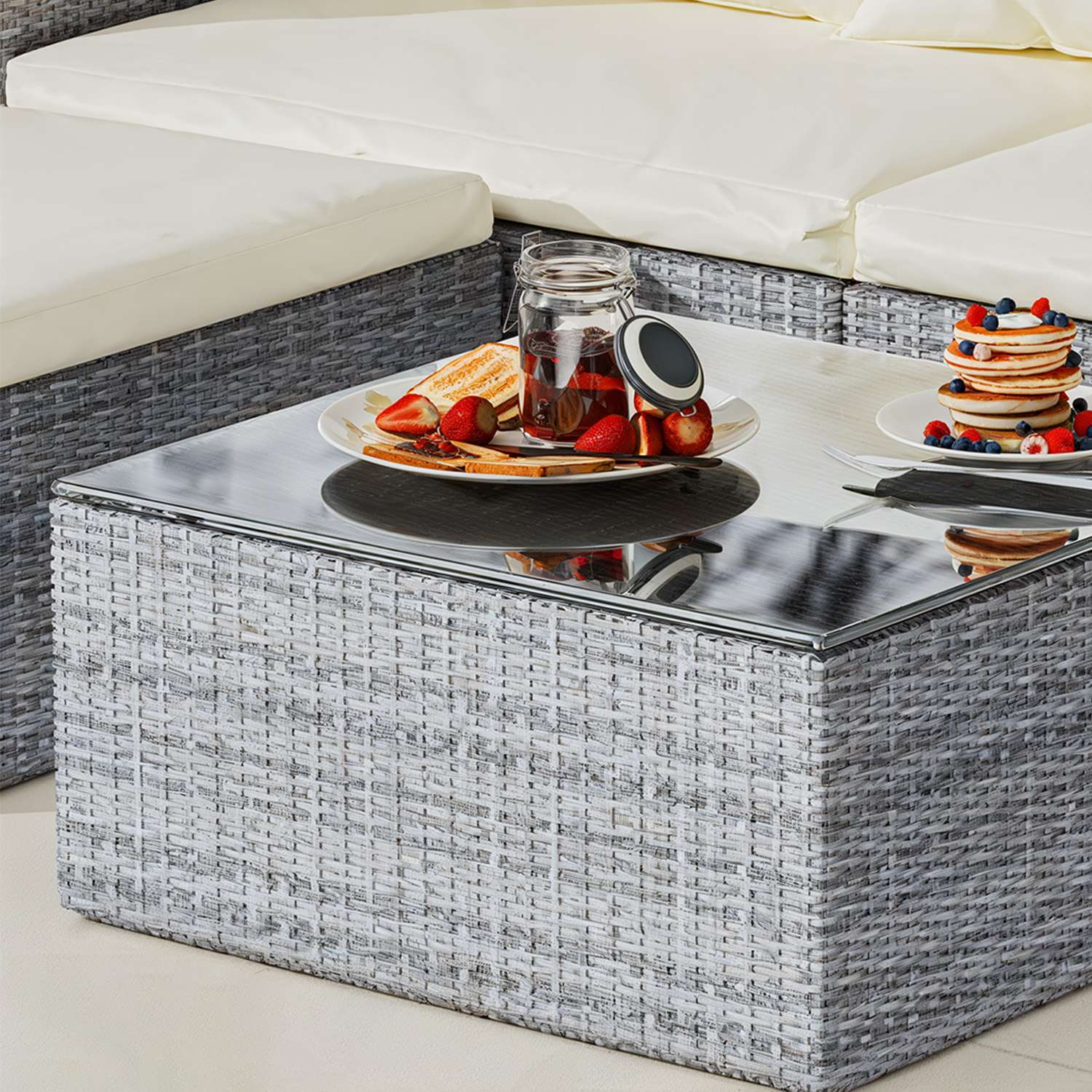 Garden Furniture Rattan Modular Corner Sofa Set 5 Seats  (2026 New Version)