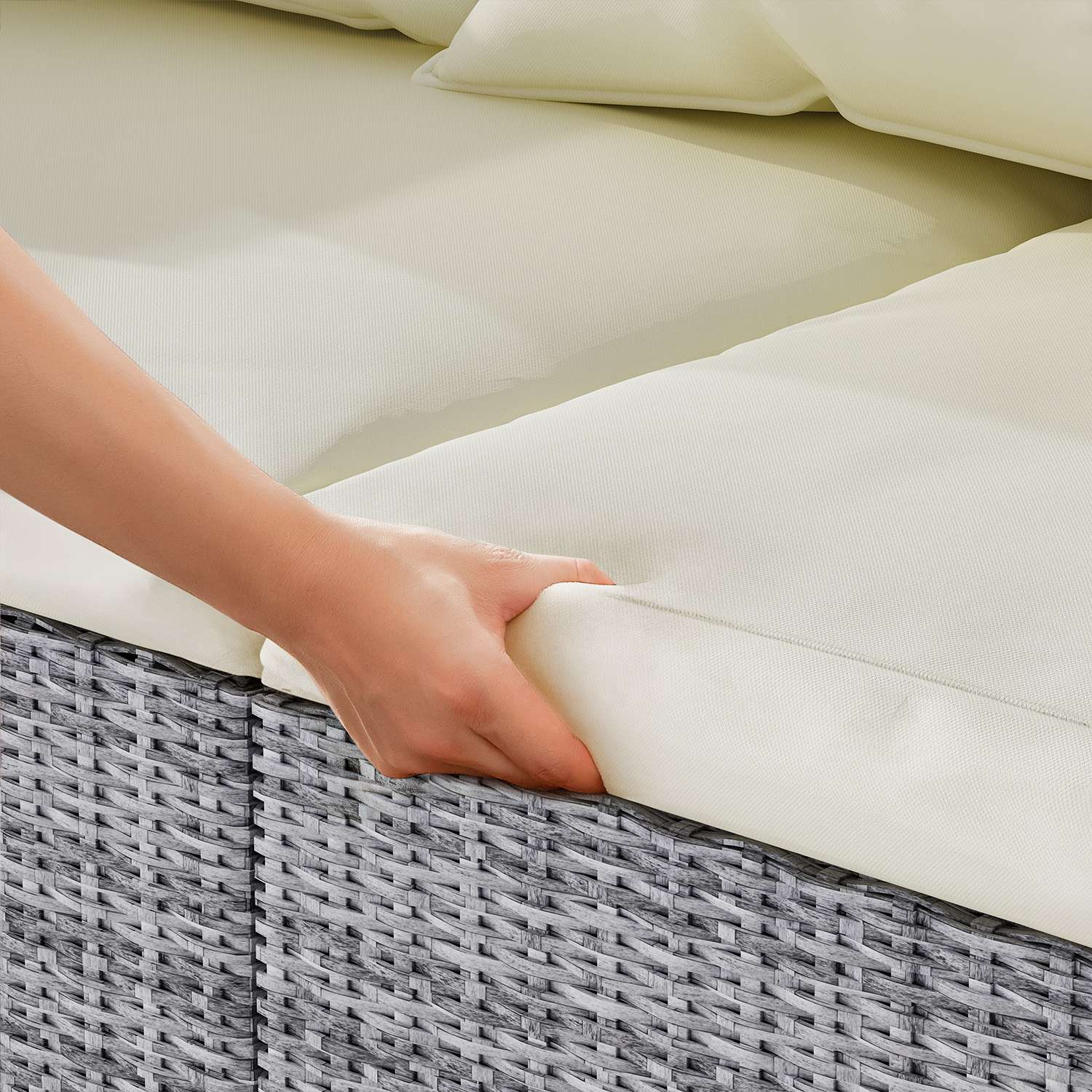 Garden Furniture Rattan Modular Corner Sofa Set 5 Seats  (2026 New Version)