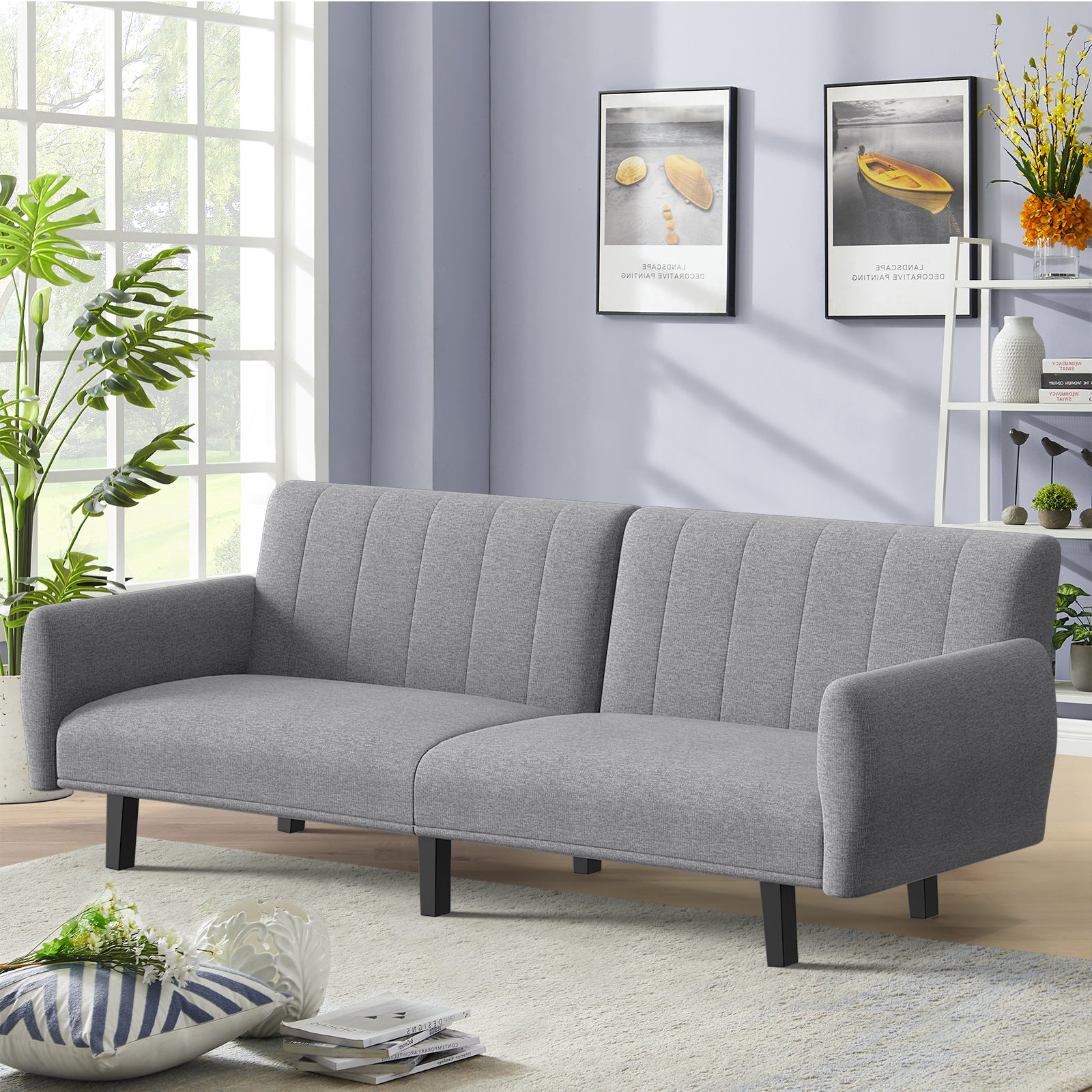 Sofa Bed Convertible Lounge Couch 3-Seater Recliner