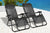 2x Sunloungers, Folding Recliner Garden Chair leisure Beach Chair With headrest For Garden Outdoor Camping
